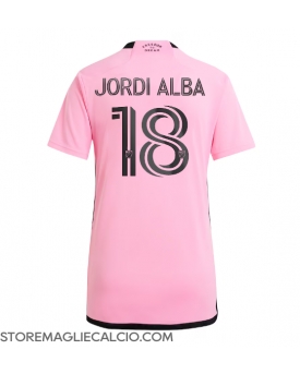 Inter Miami Jordi Alba #18 Maglia Gara Casa Repliche 2024-25 Donna